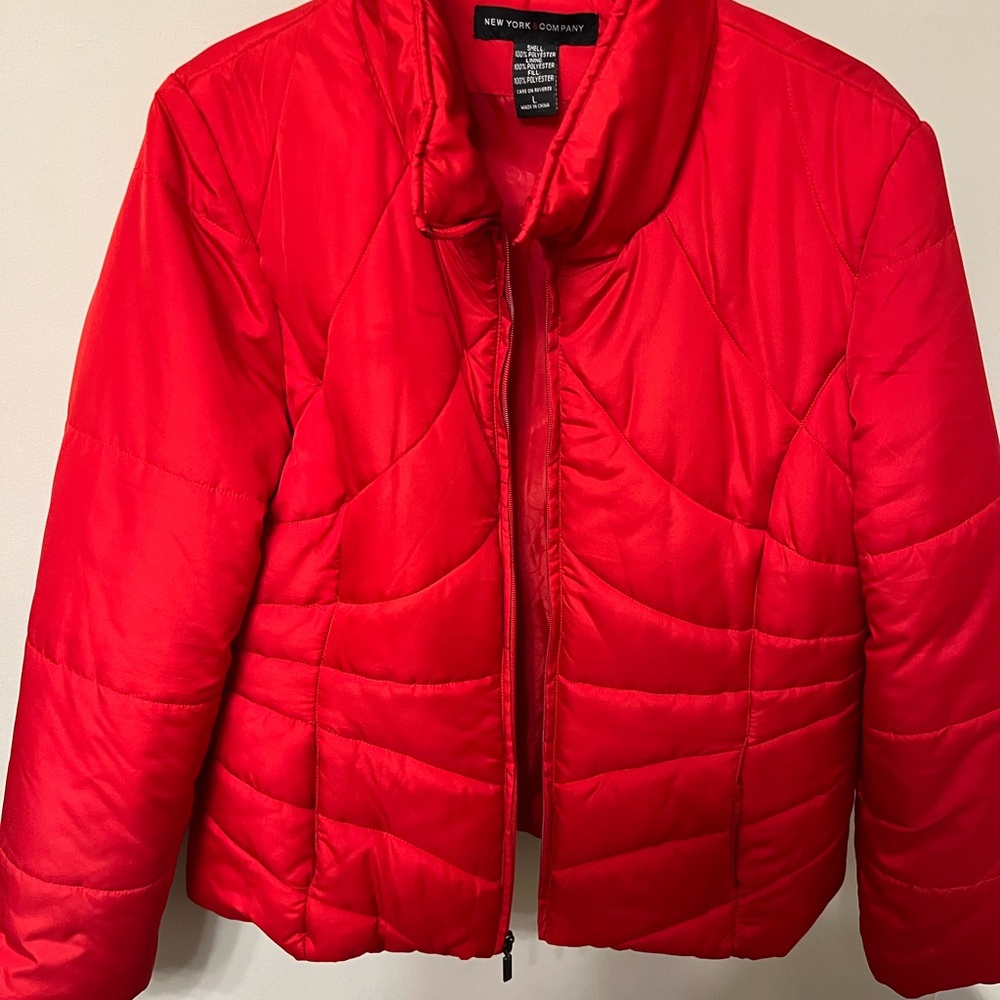 Red New York & Company Puffer